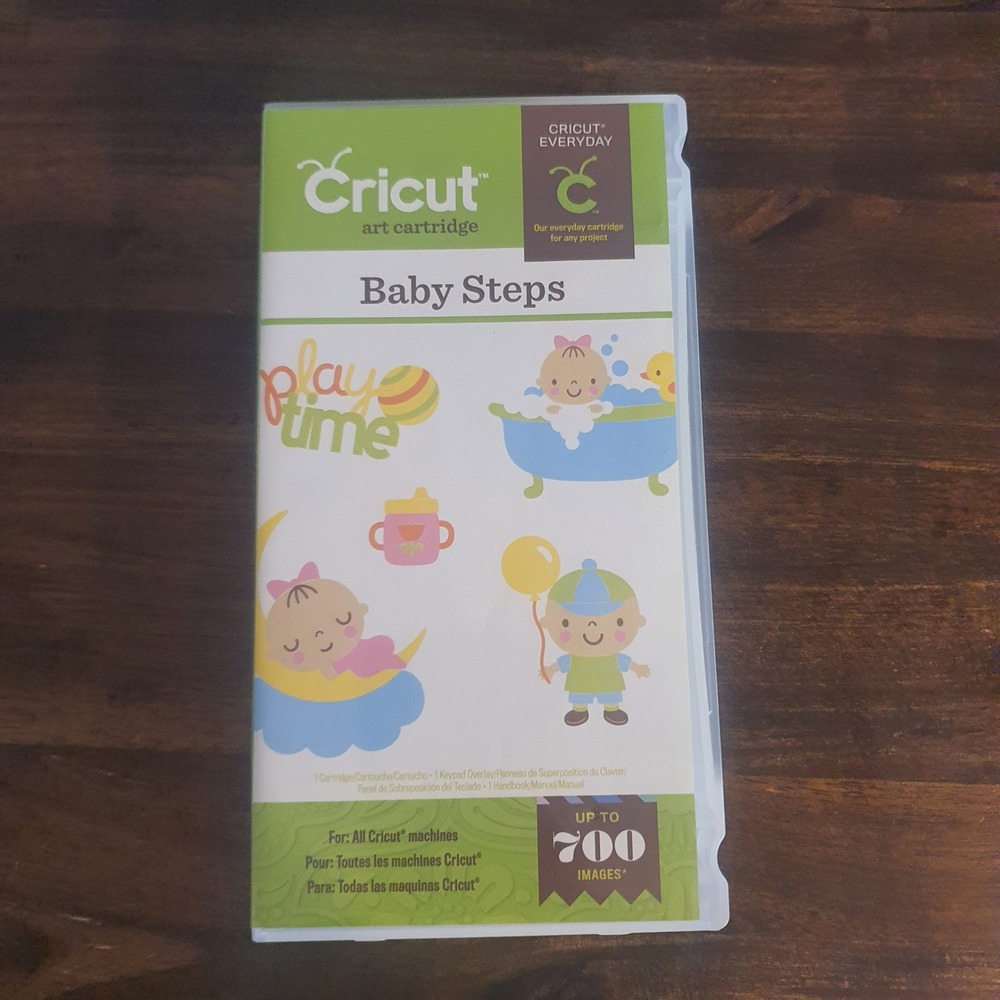 Cricut Baby Steps Art Cartridge 2000595 Everyday Images Font Phrase Scrapbooking